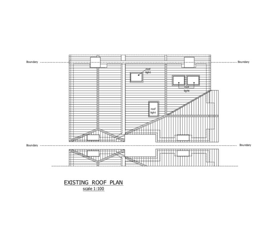 Existing roof plan