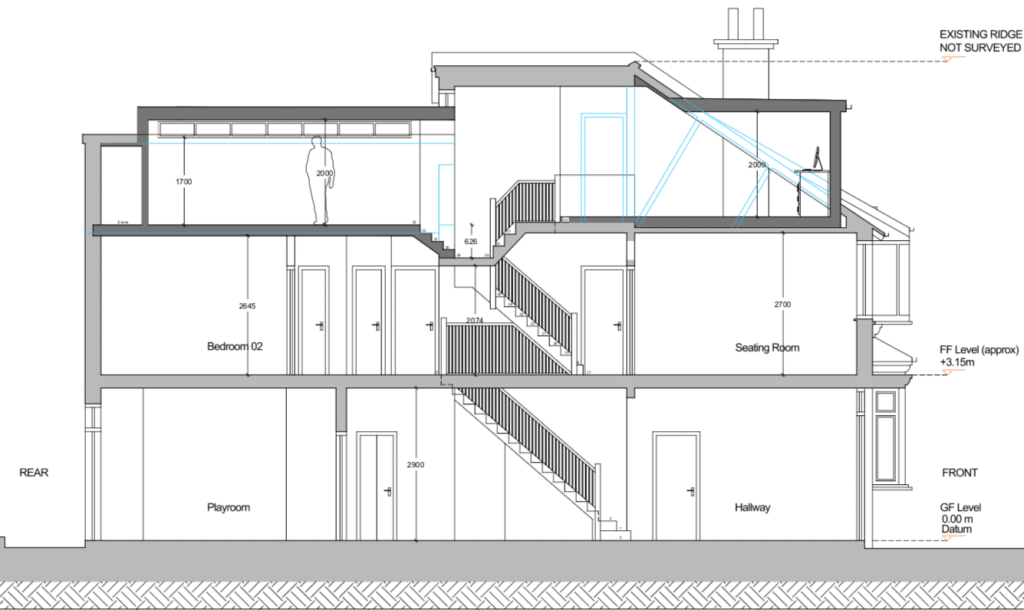 Lewisham Planning: Rear Elevation Drawing