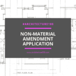 Non-material amendment: approved plans change